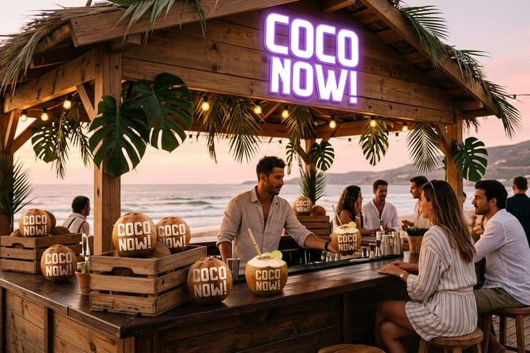 COCO NOW! wooden event bar